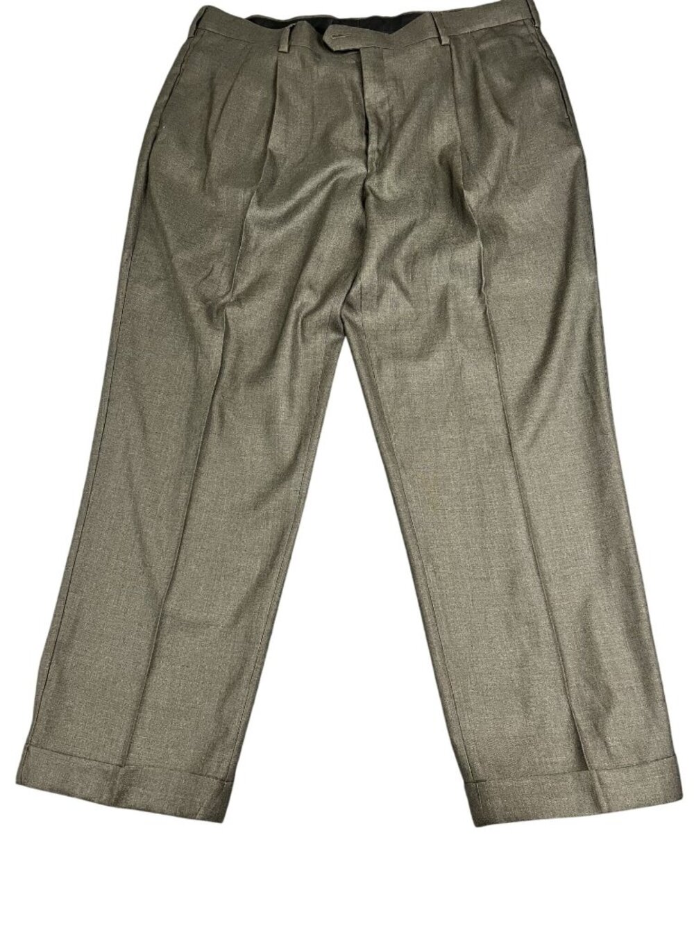 John Henry Mens Beige Pleated Dress Pants 40x29